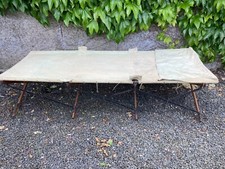 Antique Army folding stretcher Bed.