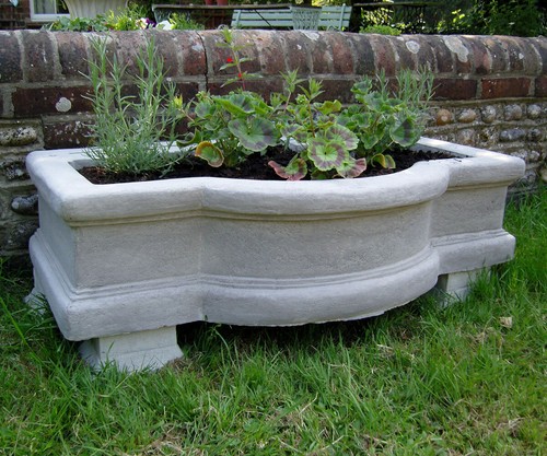 Single curved trough garden - trough,