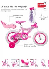 GIRLS KIDS TRAINING BIKE