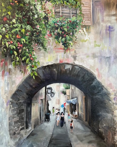 Under the old stone arch - old,