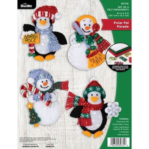 Bucilla felt ornaments - felt,