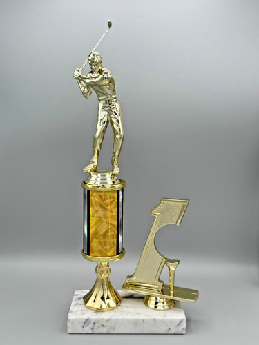Golf trophy milestone - golf,