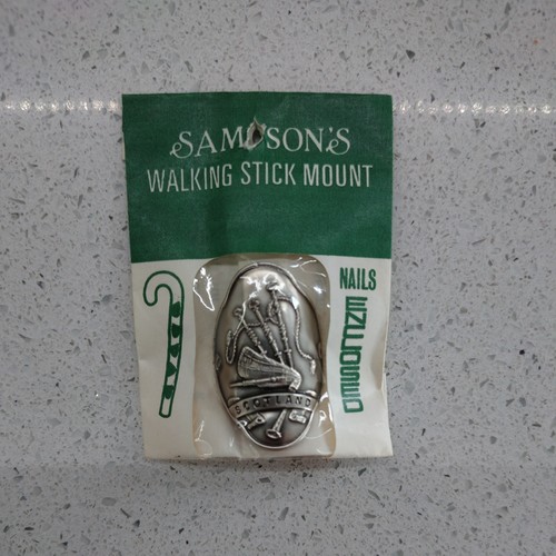 Vintage scotland walking stick - vintage,