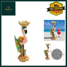 Pink Flamingo Garden Statue