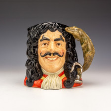 Royal Doulton China - Captain Hook D6947 - Large Character Jug Of The Year 1994