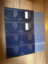 X9 Empty Whitman Coin Albums, Some With Dates, Some Without, No Coins Included.