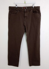 M&S Men's 360 Slim Fit Stretchy Jeans Brown W40" L33" NEW F2