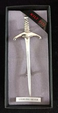 Boxed Sterling Silver Sword Kilt Pin Sgian Dubh Company 925