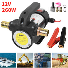 12V 260W Portable Electric Oil Diesel Transfer Pump Fuel Extractor Self-Priming