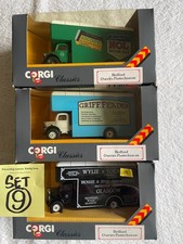 Corgi Toys Collectable Bundle of  3 Bedford Pantechnicon Lorries New Old Stock