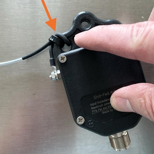 End fed antenna - antenna, receiver