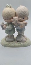 Precious Moments Figurines 1987 Happy Anniversary Puppy Love Is From Above