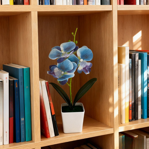Artificial orchid plant potted - artificial,