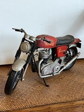 Norton Red Metal Motorcycle Ornament Motorbike Display