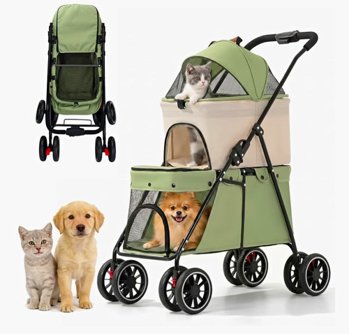Green beige wheel - 4-wheel, two-tier