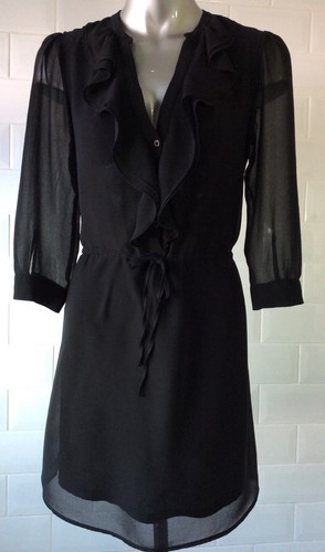 Size black chiffon - 10,