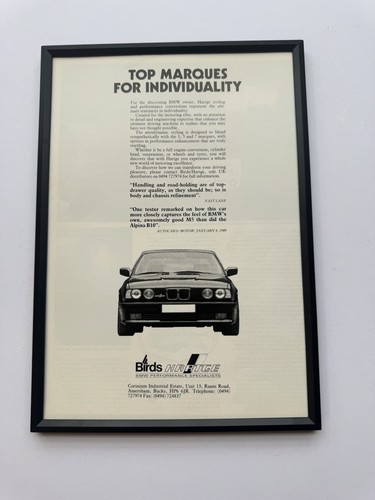 Framed original 1989 - e34, 5