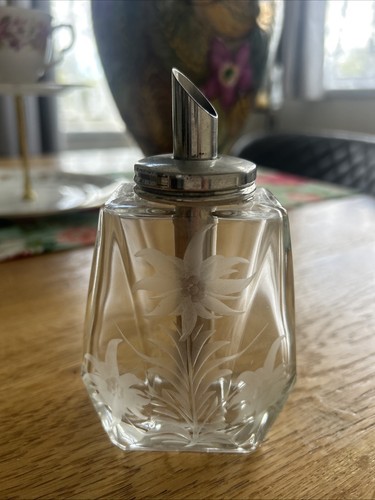 Vtg glass sugar dispenser