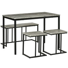 HOMCOM Dining Table Set