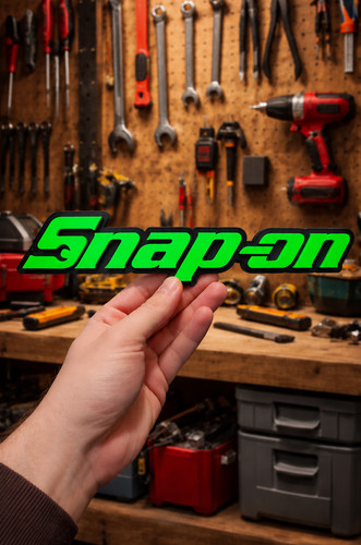 Snap logo magnet - on,