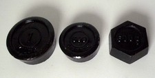 Three vintage metric - three, round