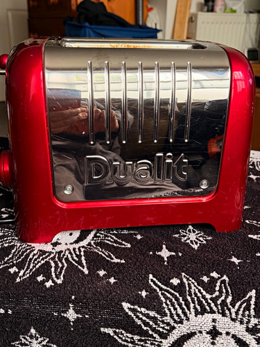 Dualit slice red - 4-slice, red/silver