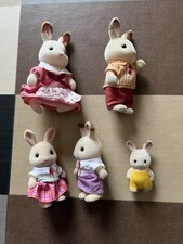 Sylvanian Families CHOCOLATE RABBIT RABBITS Family Of 5 Figures