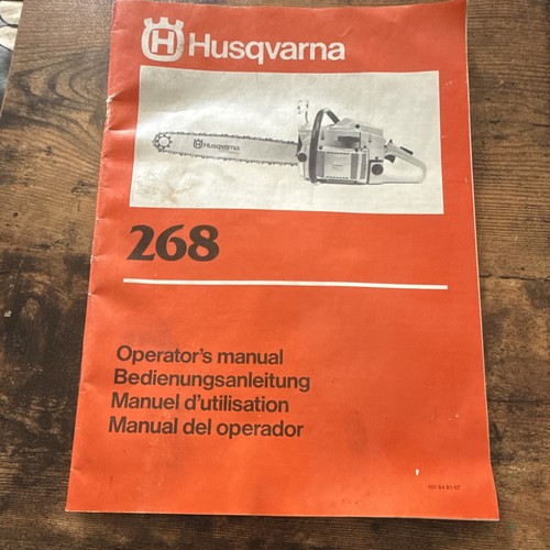 Husqvarna 268 operators manual - husqvarna,