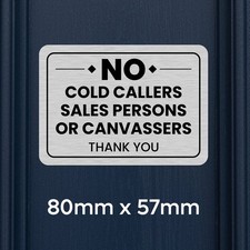 No Cold Callers Sign | No