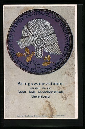 Gevelsberg war memorial - ak,
