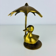 Vintage Brass Duck with