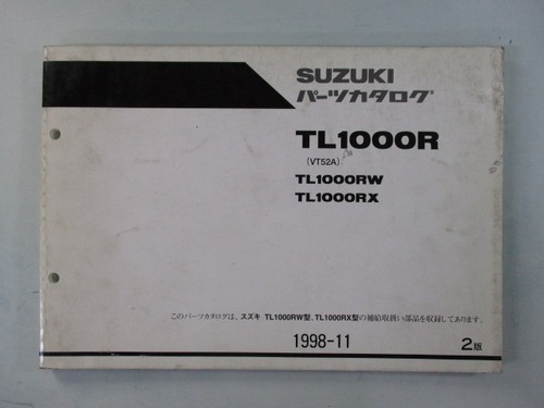 Tl1000r parts list 2nd - parts, list,