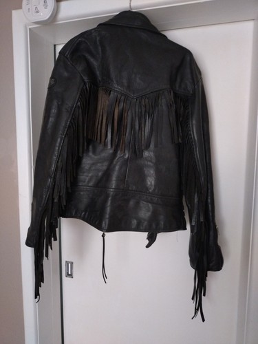 Vintage leather jacket with - vintage,