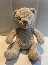 Mothercare Beige Brown sitting teddy bear baby plush soft toy 0348 - 8”