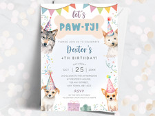 Lets Paw-ty Dogs PERSONALISED
