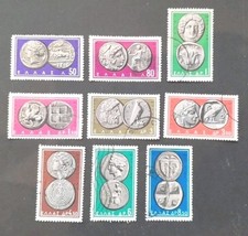 Greece 1963 Ancient Greek Coins used stamps SG909 - 917