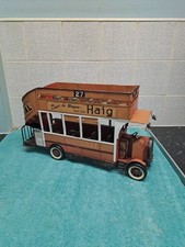 Large 42cm x 23cm Tin Plate Open Top Genral London Bus