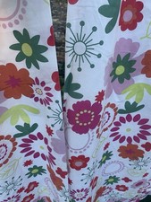 Pair Floral Curtains Bright