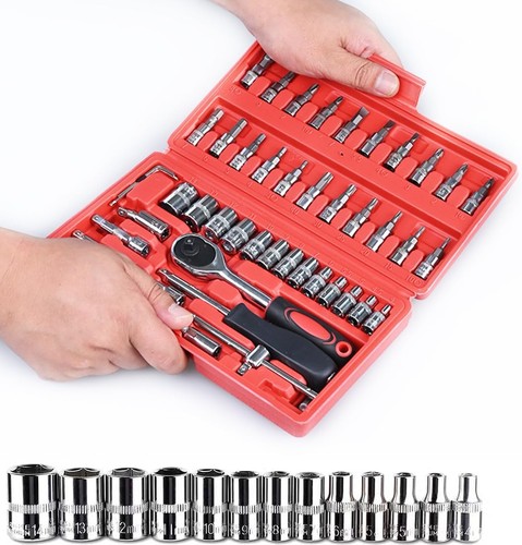 46pcs metric socket - 46pcs, wrench