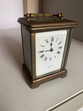 ANTIQUE BRASS CARRIAGE CLOCK - winds but not ticking