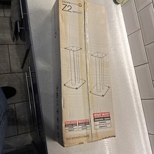 Soundstyle Z2 Black Speaker Floor Stands Pair, New Old Stock