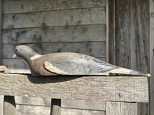 Vintage Wooden Pigeon Decoy H