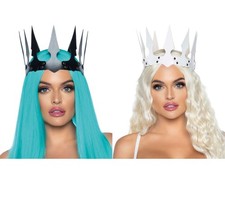 Faux Leather Spiked Crown Sexy
