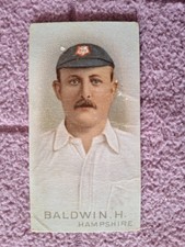 WILLS - 1896 CRICKETERS # H BALDWIN  HAMPSHIRE   FR