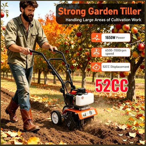52cc petrol garden tiller - garden,