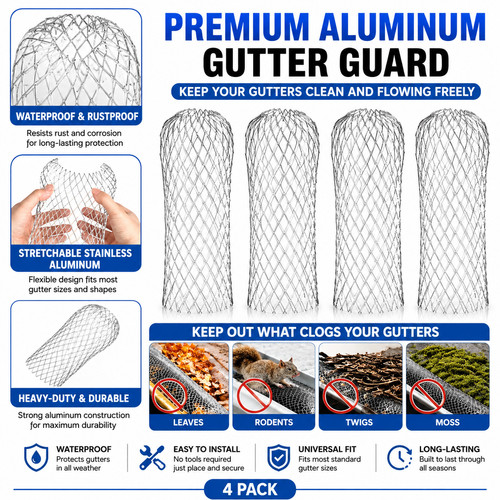4pcs metal mesh - metal, leaf