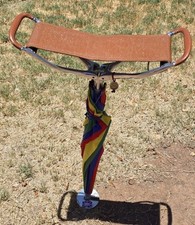 Vintage "Gamebird" Golf, Shooting Colorful Umbrella/Seat/Stick Chair Britain