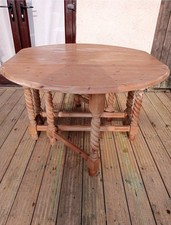 Barley twist drop leaf - twist, table