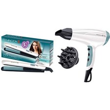 Remington Shine Therapy Hair Dryer 2300W Ionic + Diffuser Cool Shot Black