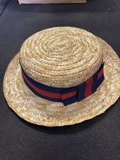 ADULTS STRAW BOATER HAT EASTER